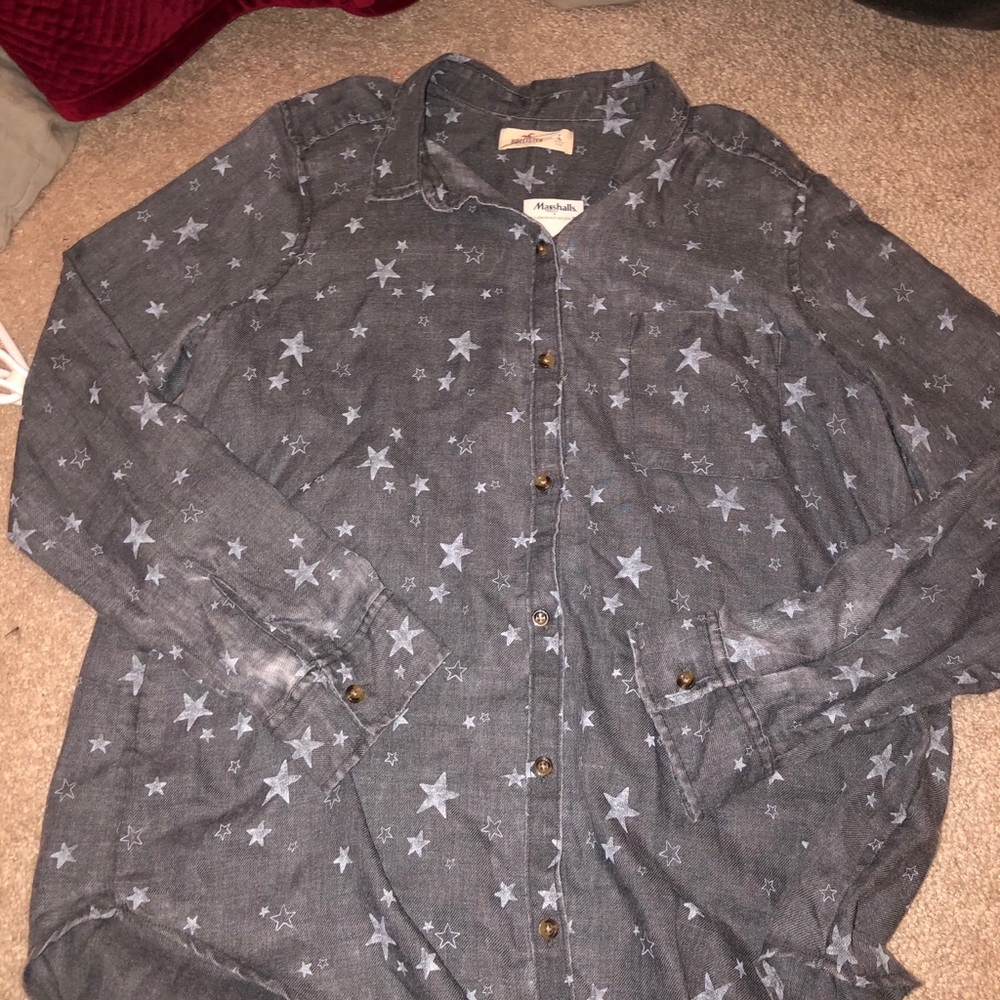 Holister star pattern flannel